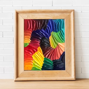 Walking Colors. Acrylic Colorful Painting. Rainbow Artwork. Home and Office Decor. Rainbow Painting. Color Artwork. Color Theory.