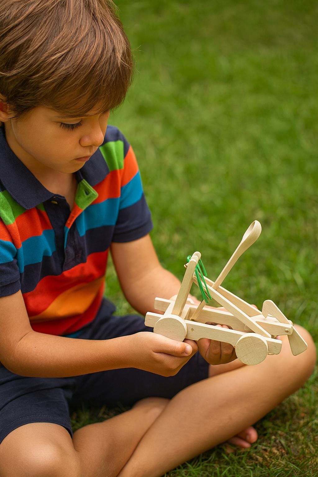 Catapulta Per Aeroplani Di Carta In Legno Da Assemblare, Giocattolo Educativo Per Bambini 6+