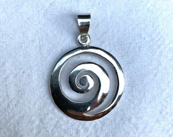 Pendant 925 silver, spiral shape