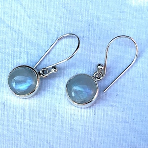 Earrings Moonstone, 925 Silver