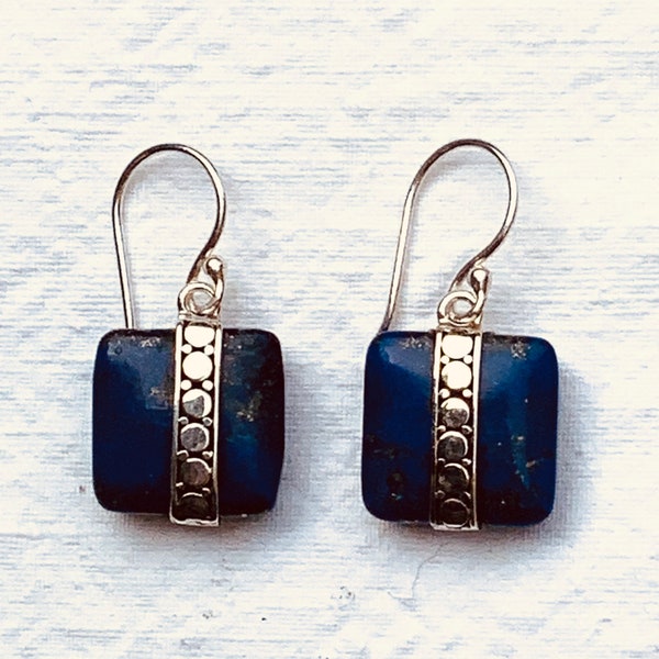 Earrings lapis lazuli