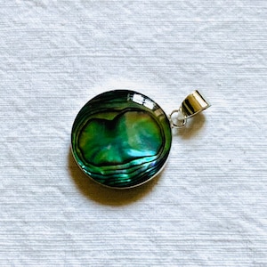 Abalone pendant, 925 silver