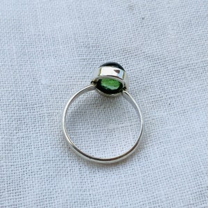 Beautiful tourmaline ring green, size 18 1/2 image 5