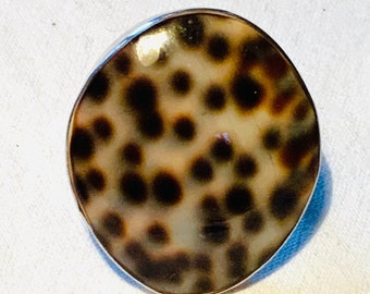 Ring Kaurimuschel, 925er Silber, verstellbar