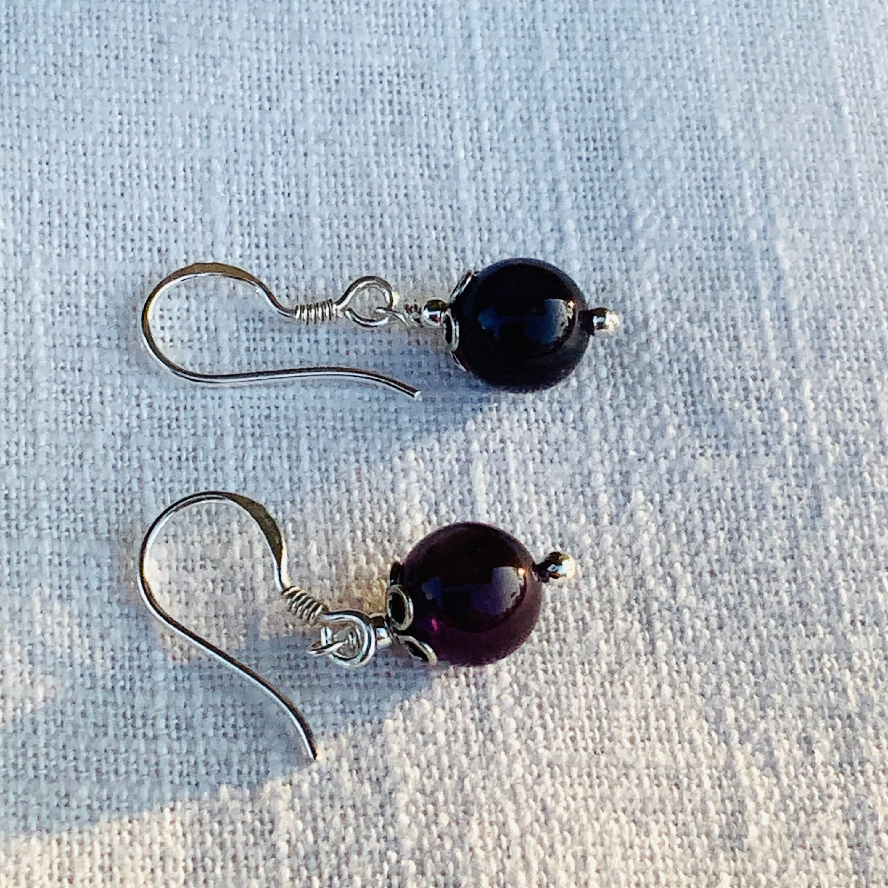 Orecchini A Palla In Ametista Vera E Argento 925 Con Zirconi – 9mm – NKlaus 11207 - 5