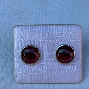 Garnet earrings, 925 silver image 6