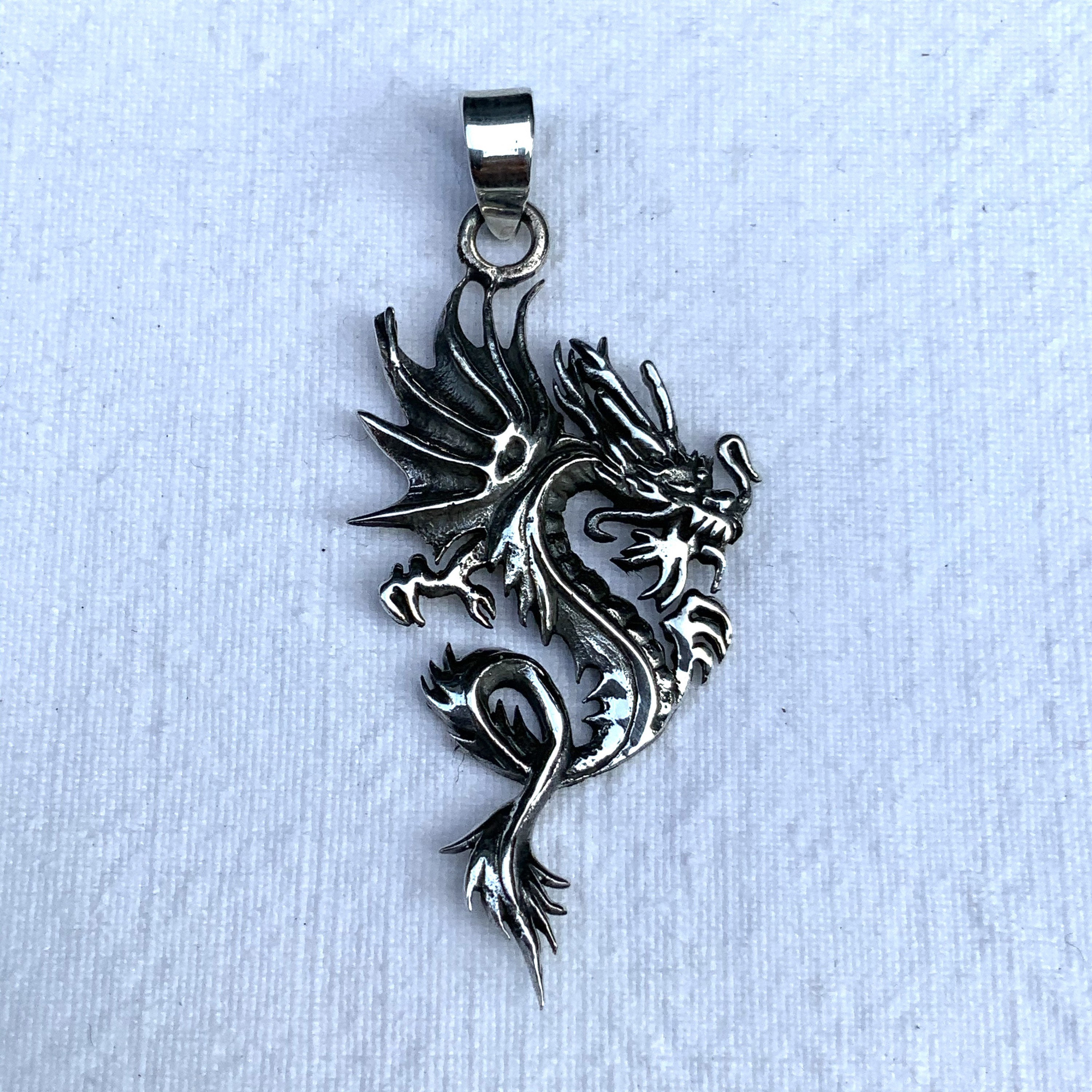 Silber drachen anhänger