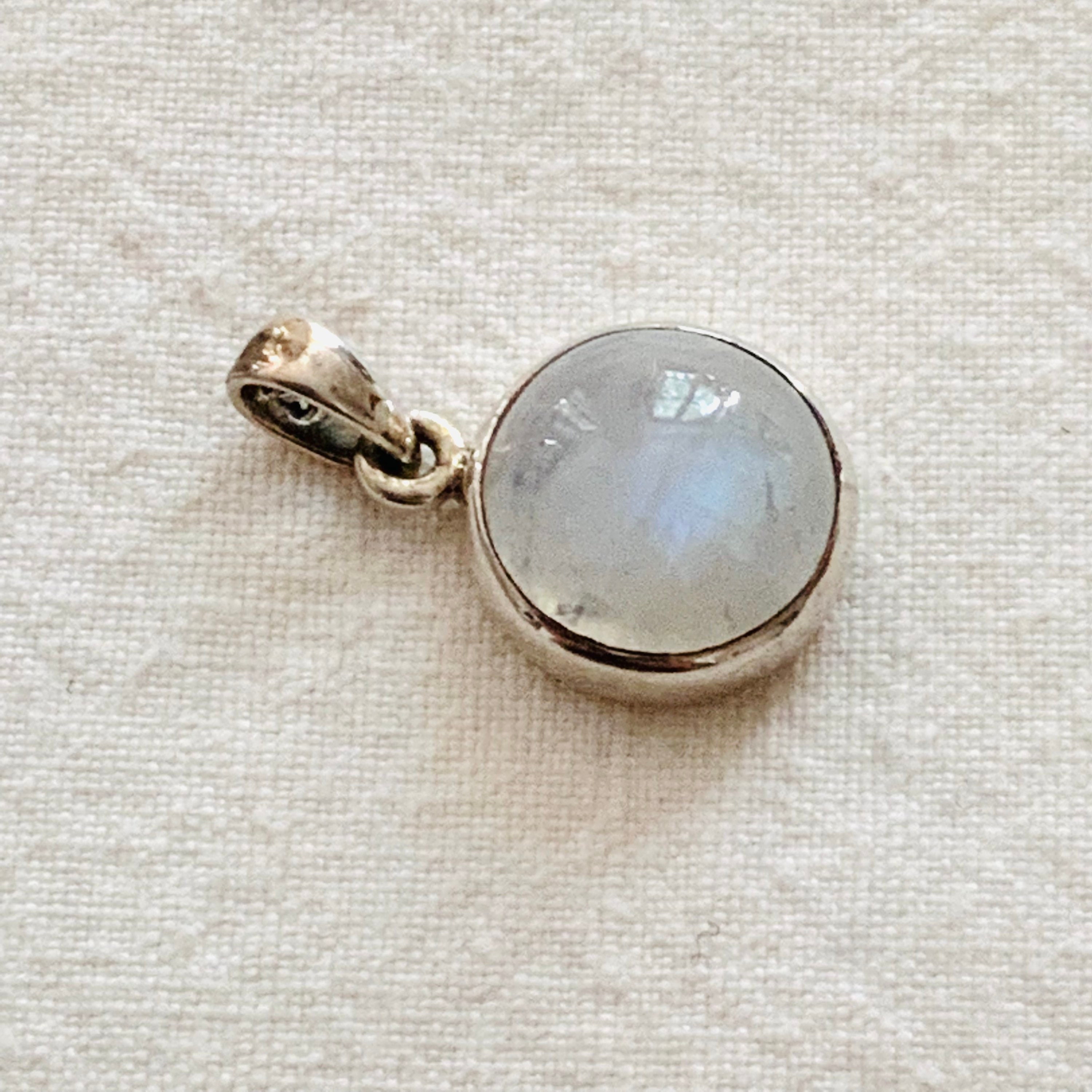 Pendant Rainbow Moonstone, 925 Silver
