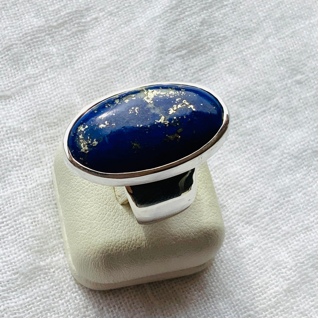Bague En Argent 925 Et Lapis-lazuli Taille 58 - Neuve Avec étiquettes, Modèle BA-AR-162