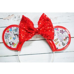 Applique Mouse Ears - Digital Embroidery File, 4x4 and 5x7, In The Hoop, NOT A PHYSICAL PRODUCT