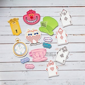 Wonderland Party (Set mit 14 Dateien!) - Digitale Stickdatei, 10x10, KEIN PHYSISCHES PRODUKT