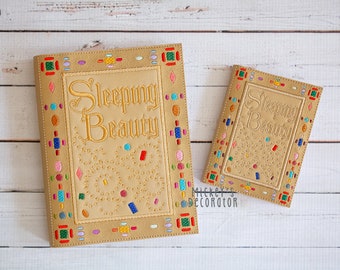 Beauty Notebook Cover (3 sizes) - Digital Embroidery File, 5x7, 6x10, 7x12, In The Hoop, NOT A PHYSICAL PRODUCT