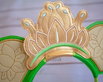 Frog Crown (Middle Piece For Ears) 2 Files- Digital Embroidery File, 4x4, In The Hoop, NOT A PHYSICAL PRODUCT