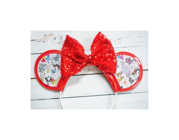Applique Mouse Ears (Ears Only)- Digital Embroidery File, 4x4 and 5x7, In The Hoop, NOT A PHYSICAL PRODUCT