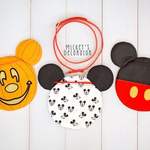 Mouse Circle Bag (Set de 3 fichiers) - Fichier de broderie numérique, 8x8, In The Hoop, PAS UN PRODUIT PHYSIQUE