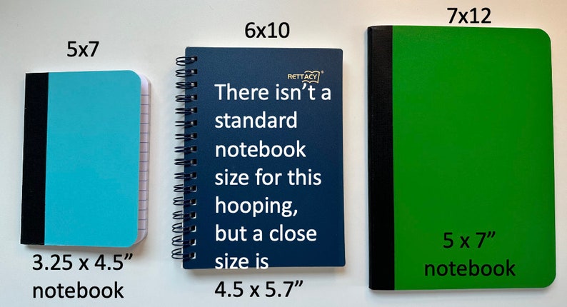 Applique Notebook Cover (3 Sizes) - Digital Embroidery File, 5x7, 6x10 ...