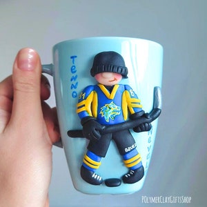 Personalized Dads Hockey Team Mug, Mug For Him, Birthday Gift For Daddy, Hockey Dad Gifts, Dad Birthday Gift, Fathers Day Gift, Gift For Dad