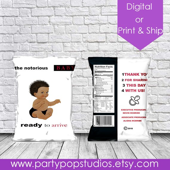 Notorious Big Baby Shower Biggie Al Chip Bag 90 S Image 0