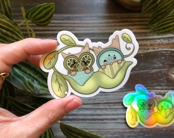 Two Peas In A Pod Vinyl Sticker