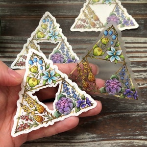 Floral Triforce Sticker