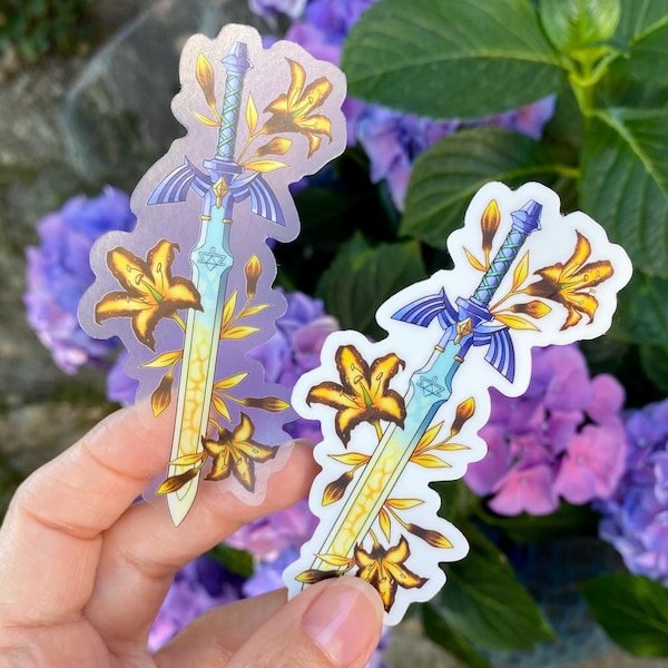 Restored Master Sword with Sundelions 3.5” Sticker