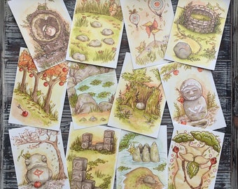 Láminas artísticas Korok Puzzle 4x6 - Breath of the Wild