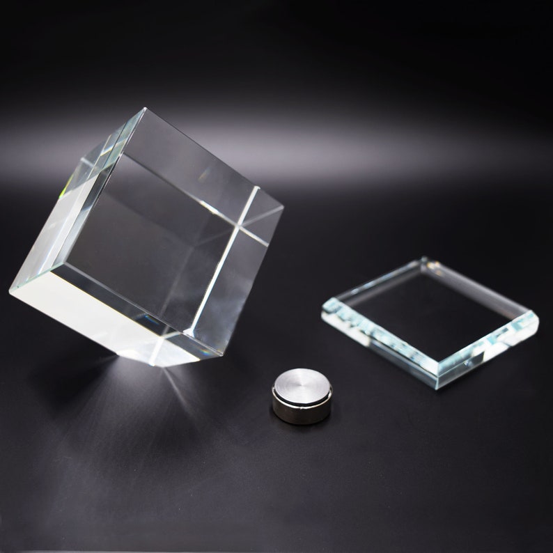 crystal cube photo frame