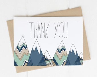Map Thank You Note Card Printable for Travel Theme Bridal - Etsy