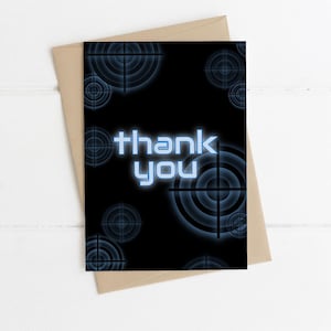 Laser Tag Thank You Card Template | Editable Laser Tag Birthday Party Thank You | Boy Laser Tag Birthday Party Printable Decor S573
