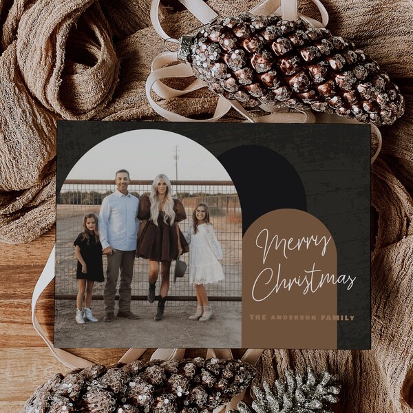 Christmas Card Template Etsy