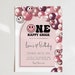 One Happy Chick 1st Birthday Invitation Template Editable - Etsy