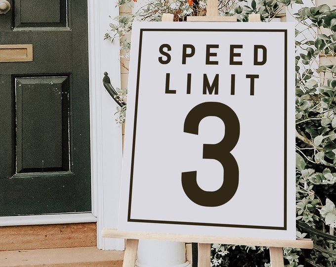 Speed Limit 2 Sign Template | TWO Fast Race Car Birthday Party Food ...