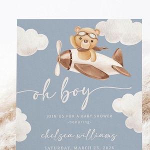 MON AMI PILOT BEAR AND PLANE