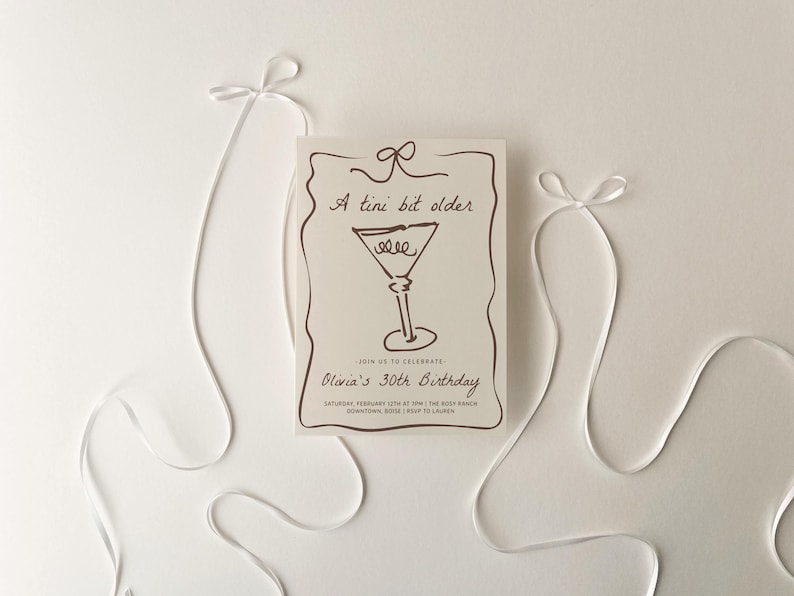 Tini Bit Older 30th Birthday Invitation Template
