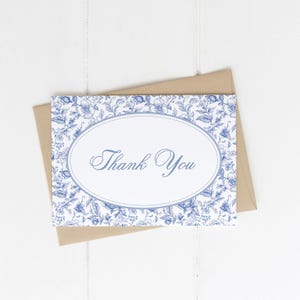 Etwas Blaues Dankeschön-Karte | Bearbeitbare blaue Toile druckbare Dankes-Karte | DIY Junge Vintage Babyparty Danke S589