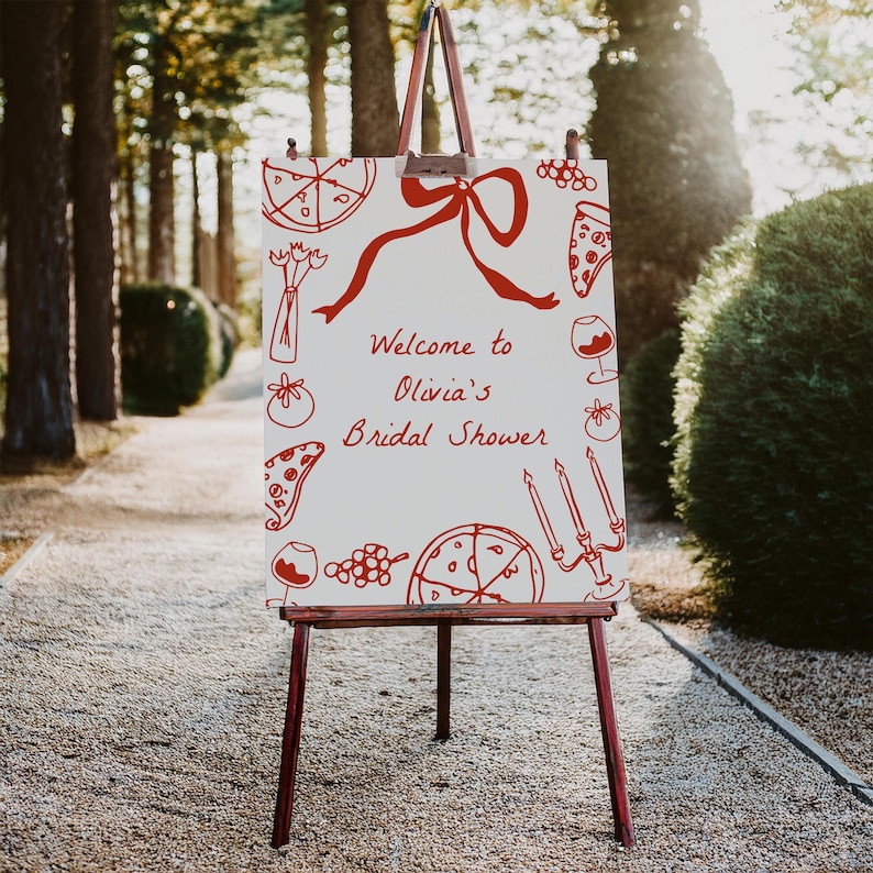 Pizza Welcome Sign Template