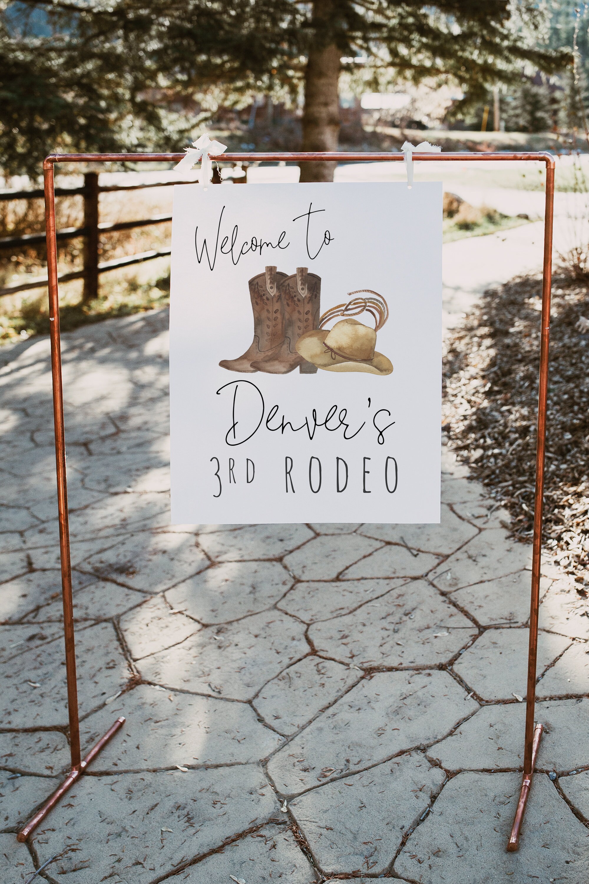 3rd Rodeo Birthday Bundle Editable Templates | Cowboy Invitation ...