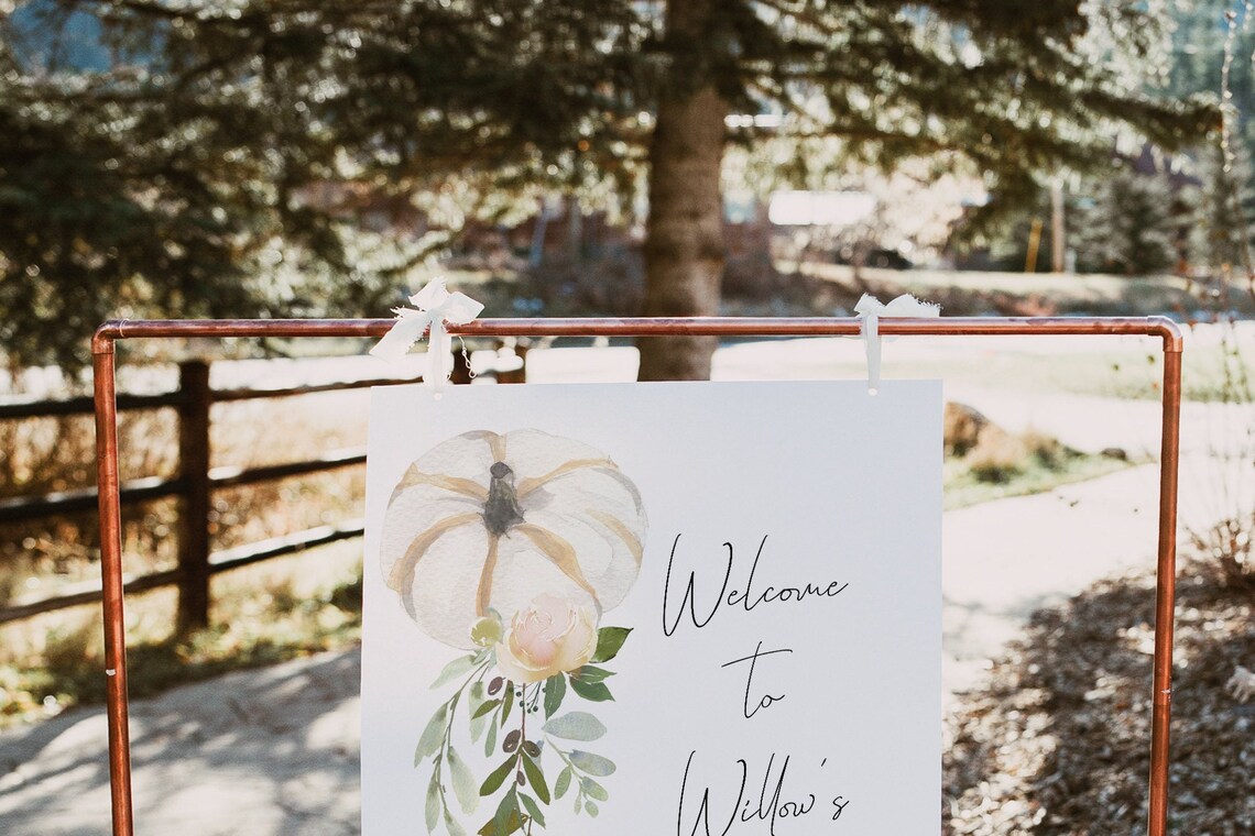 Editable Pumpkin Welcome Sign Template Little Pumpkin - Etsy