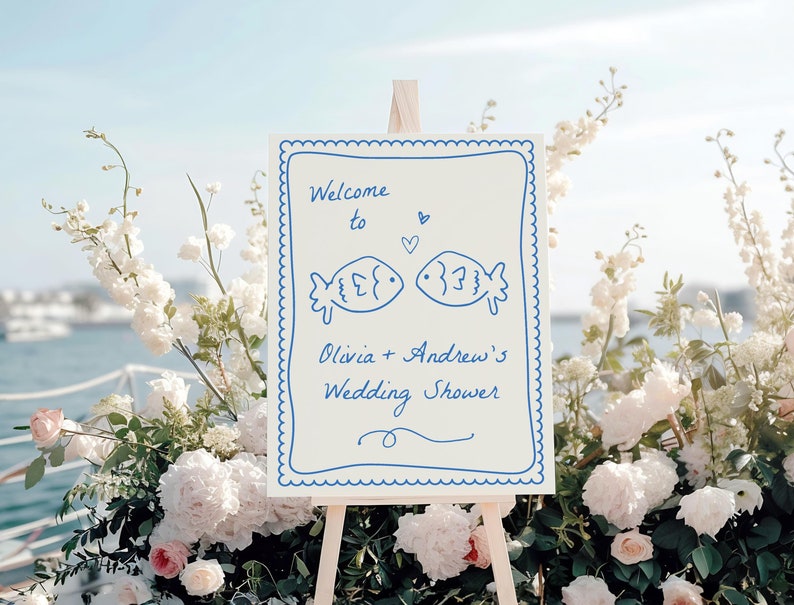 Welcome Tooffish Fish Welcome Sign Template | Editable Hand Drawn Two Less Fish in the ...
