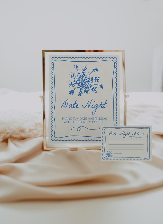 Date Night Game Template for Fresh Off the Market Bridal Shower | Editable Hand Drawn Farmer's Market Wedding Shower Printables S748