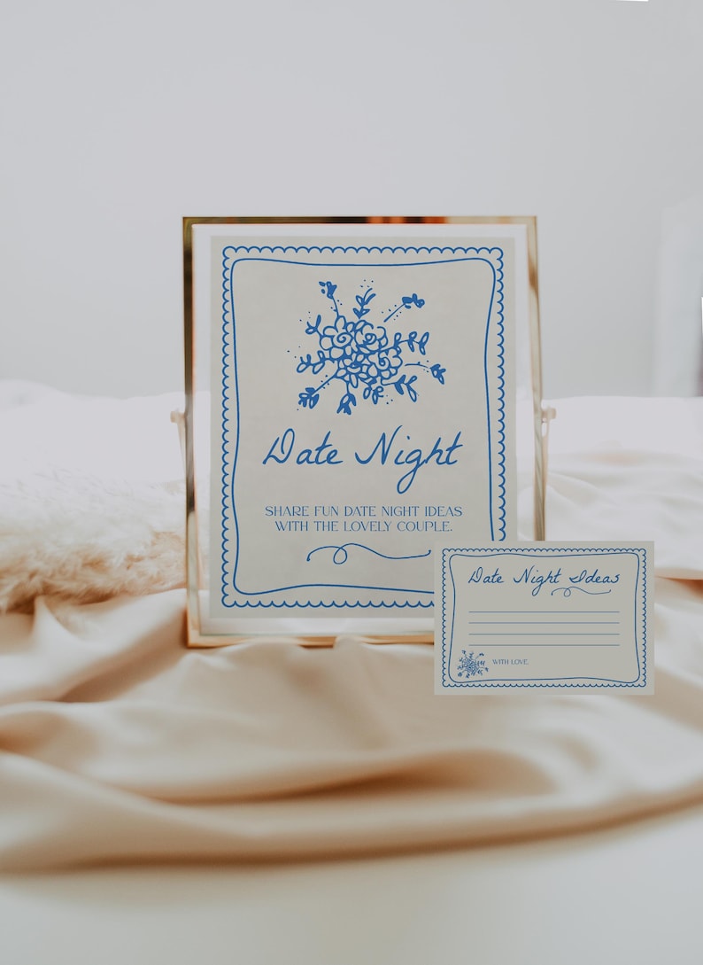 Date Night Game Template for Fresh off the Market Bridal Shower