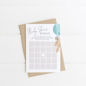 Ready to Pop Boy Baby Shower Bundle Editable Invitation Pampas Grass ...