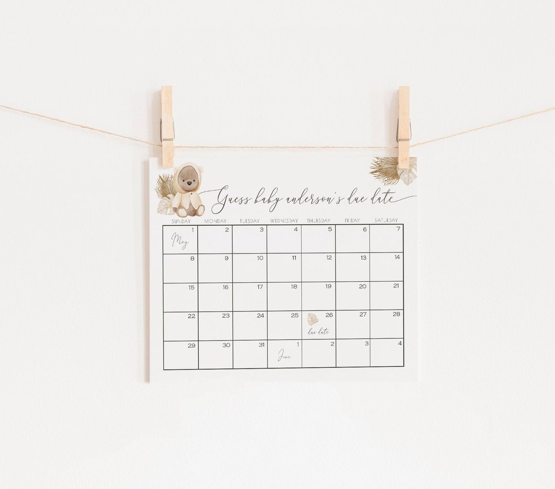 bear-guess-baby-s-due-date-template-editable-calendar-bearly-wait-baby