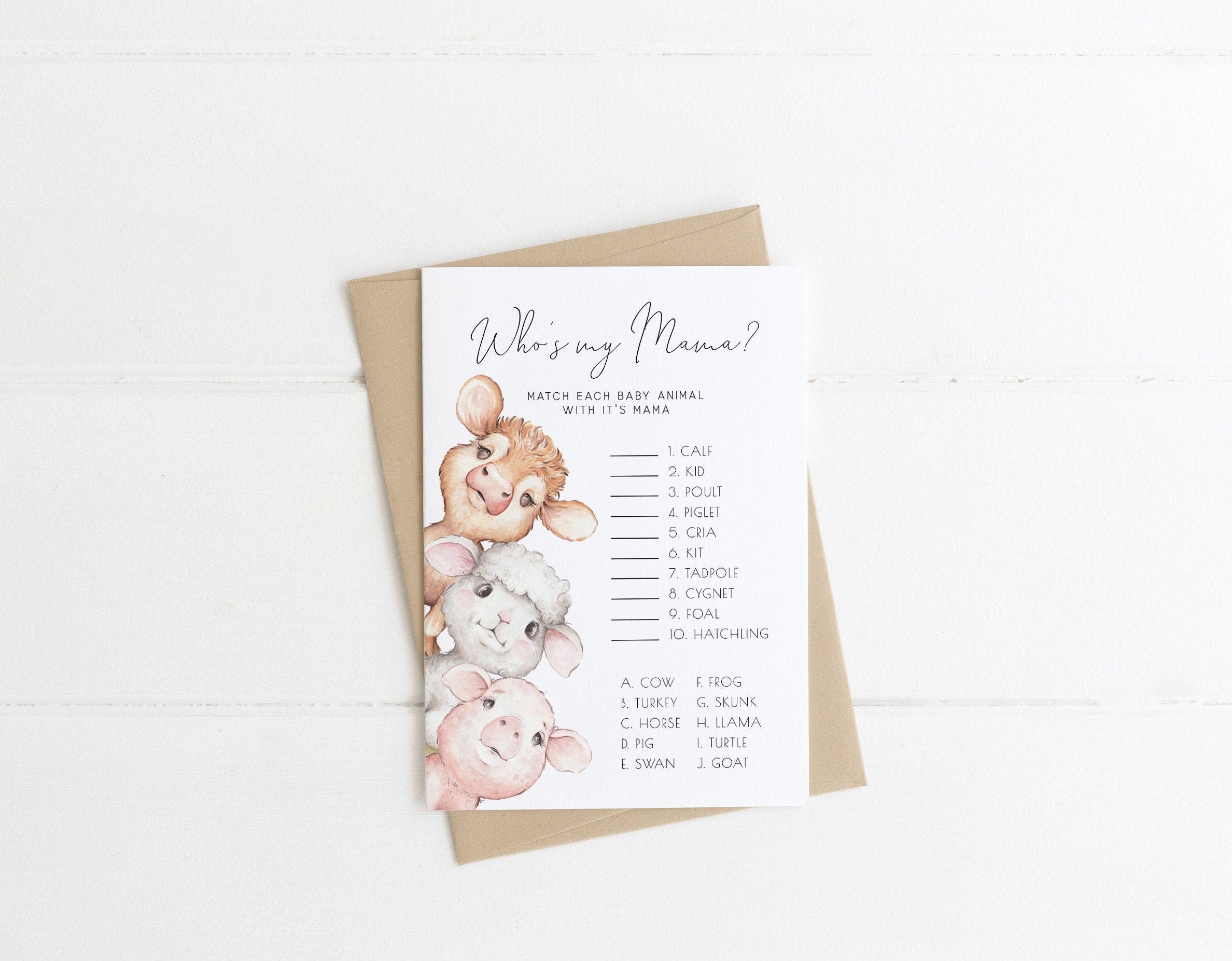 Who is My Mama Game - Etsy
