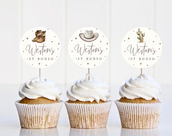 Whaline Western Cowboy Cupcake Liner – 300 Stück, Wild-West-Motive, 5,1 X 3,1 Cm