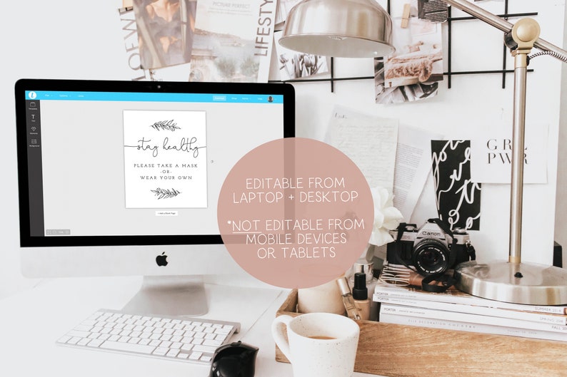 Wear a Mask Sign Take a Mask Baby Shower Sign Editable Etsy