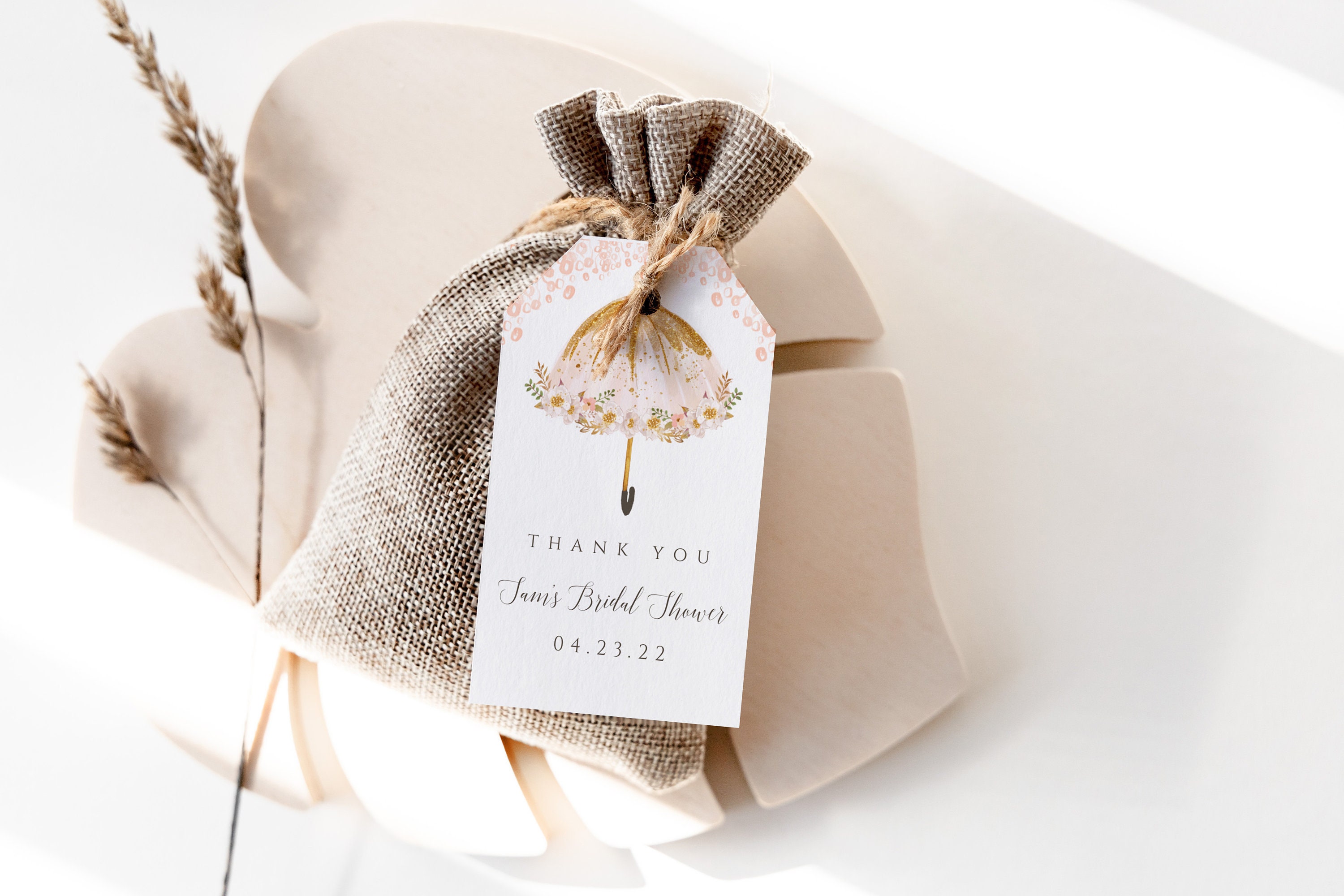 Wrapables Thank You Gift Tags for Weddings, Bridal & Baby Showers