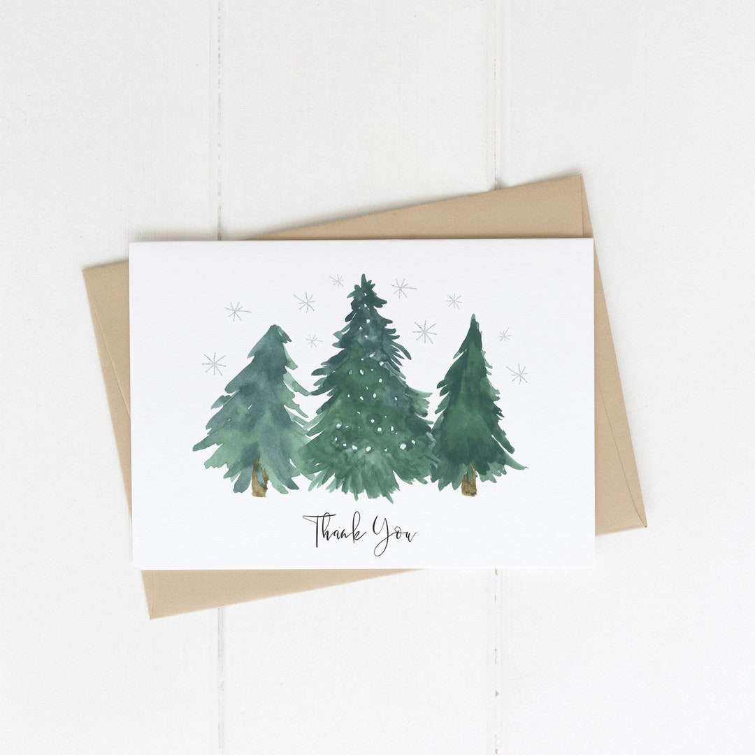 Winter Thank You Printable Card Template Baby It's Cold - Etsy