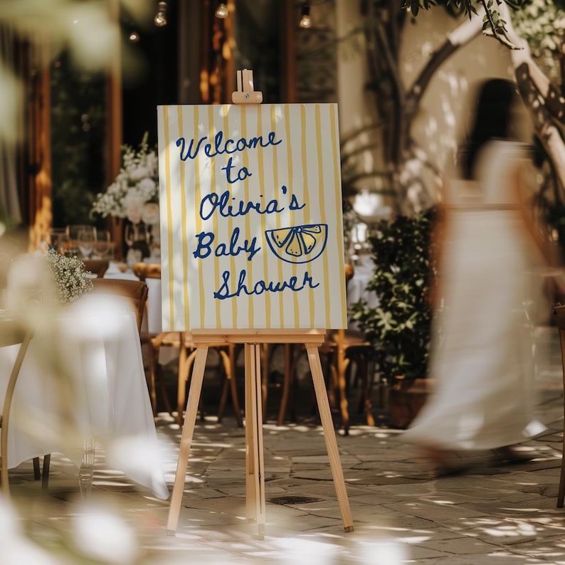 CIao Baby welcome sign template - digital download