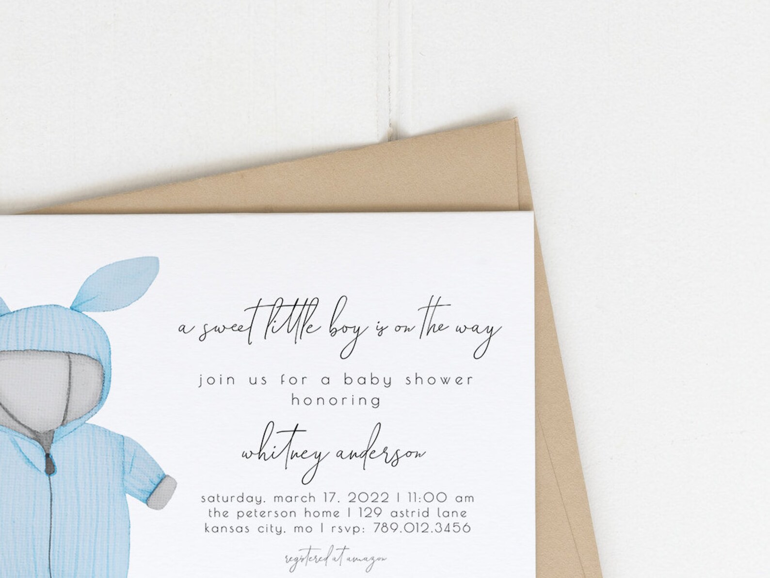Boy Baby Shower Invitation Editable Template Oh Boy Winter Etsy